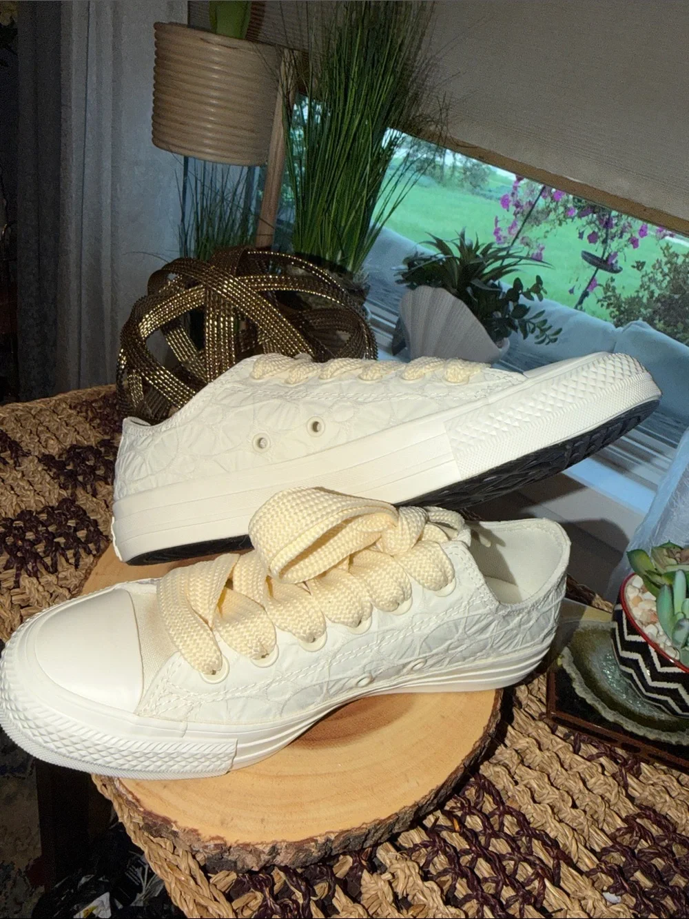 Converse Chuck Taylor All Star CTAS Lace Oxfords, style A13515F, color Egret, si